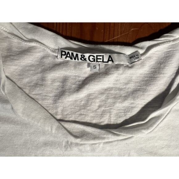 Pam & Gela Women’s Tank Top White Out Of Control Size Small - Picture 6 of 6